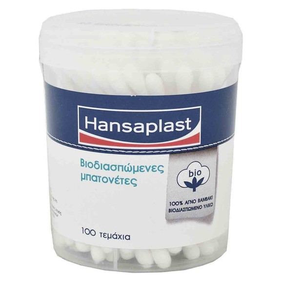 Hansaplast Cotton Buds 100 Τεμάχια Hansaplast Cotton Buds 100 Τεμάχια
