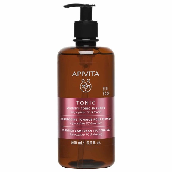 Apivita Women\'s Tonic Shampoo With Hippophae Tc & Laurel Eco Pack 500ml Apivita Women\'s Tonic Shampoo With Hippophae Tc & Laurel Eco Pack 500ml
