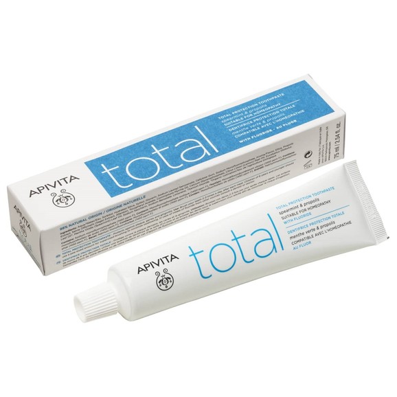Apivita Natural Dental Care Total Toothpaste With Spearmint & Propolis 75ml Apivita Natural Dental Care Total Toothpaste With Spearmint & Propolis 75ml
