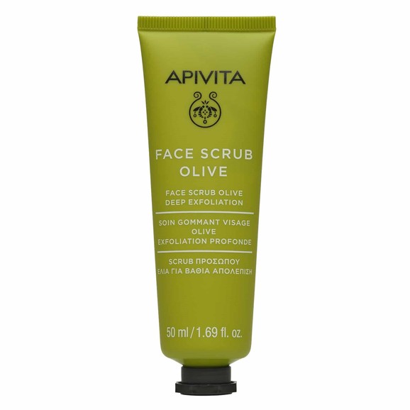 Apivita Face Scrub With Olive for Deep Exfoliating 50ml