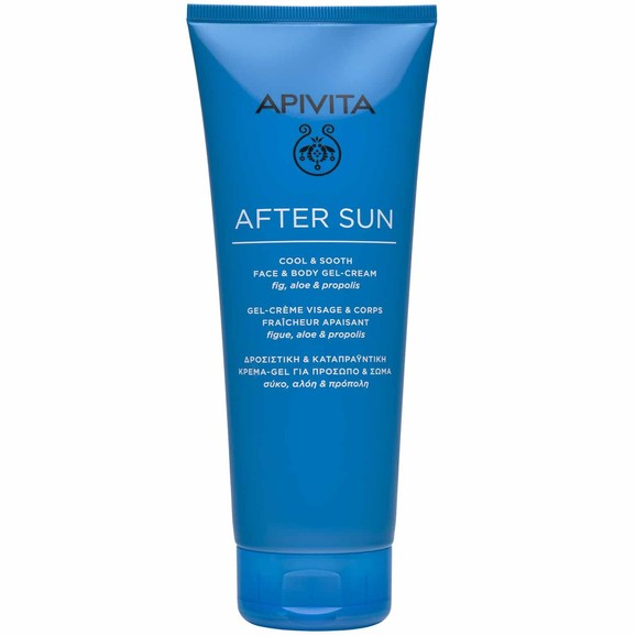 Apivita After Sun Cool & Sooth Face & Body Gel-Cream With Fig, Aloe & Propolis 200ml Apivita After Sun Cool & Sooth Face & Body Gel-Cream With Fig, Aloe & Propolis 200ml