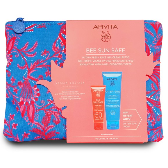Apivita Πακέτο Προσφοράς Bee Sun Safe Hydra Fresh Face Gel-Cream Spf50, 50ml & Δώρο After Sun Face & Body Gel-Cream 100ml