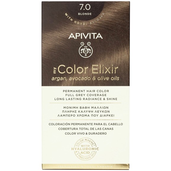 Apivita Promo My Color Elixir Permanent Hair Color - 7.0 Ξανθό