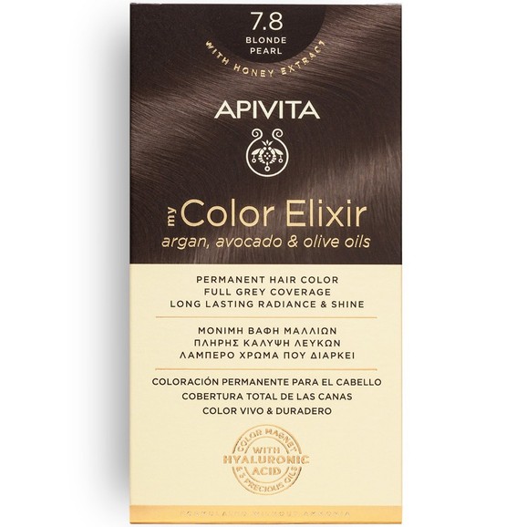 Apivita Promo My Color Elixir Permanent Hair Color - 7.8 Ξανθό Περλέ