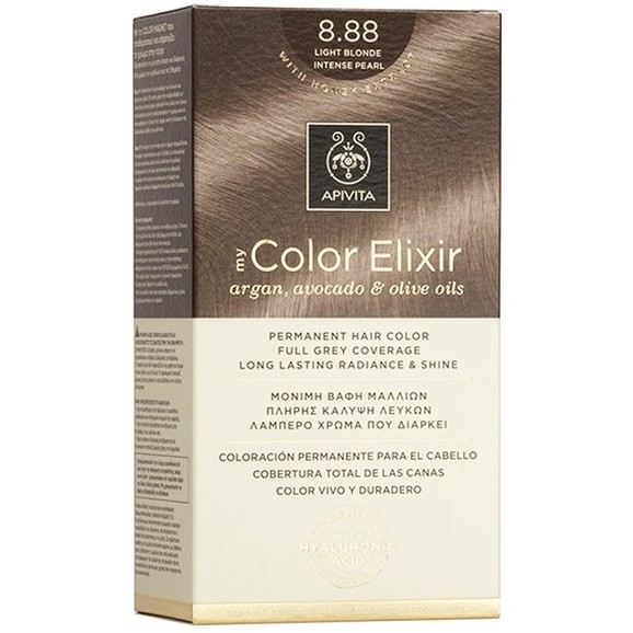 Apivita Promo My Color Elixir Permanent Hair Color - 8.88 Ξανθό Ανοιχτό Έντονο Περλέ