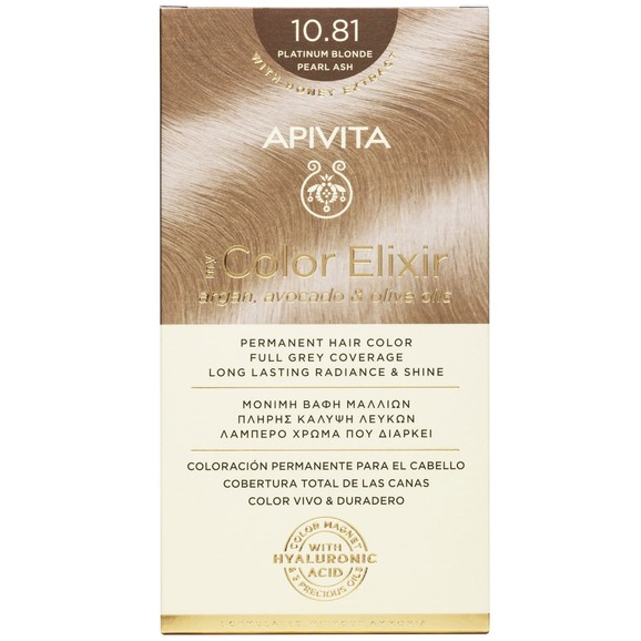 Apivita Promo My Color Elixir Permanent Hair Color - 10.81 Κατάξανθο Περλέ Σαντρέ