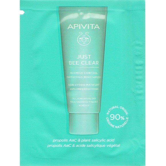 Δείγμα Apivita Just Bee Clear Blemish Control Mattifying Moisturizer 2ml