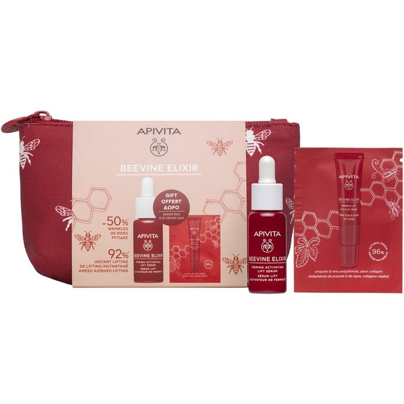 Δώρο Apivita Beevine Elixir Firming Activating Lift Serum 10ml & Wrinkle Lift Eye & Lip Cream 1.5ml & Νεσεσέρ 1 Τεμάχιο Δώρο Apivita Beevine Elixir Firming Activating Lift Serum 10ml & Wrinkle Lift Eye & Lip Cream 1.5ml & Νεσεσέρ 1 Τεμάχιο