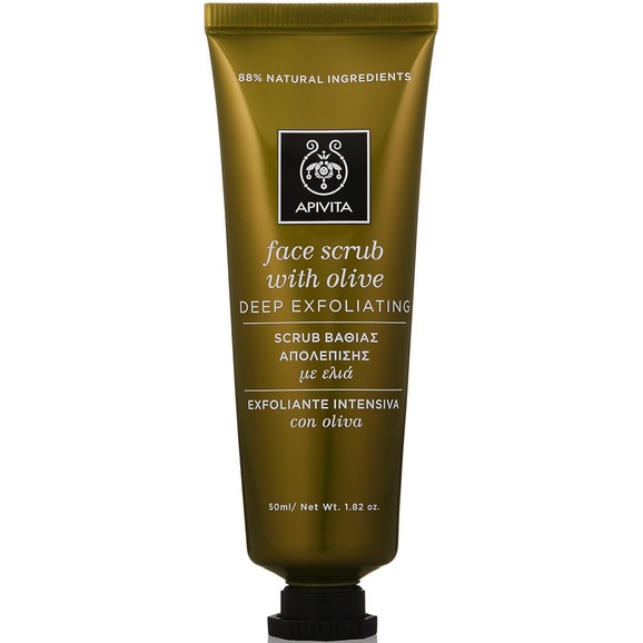 Apivita Face Scrub With Olive for Deep Exfoliating 50ml