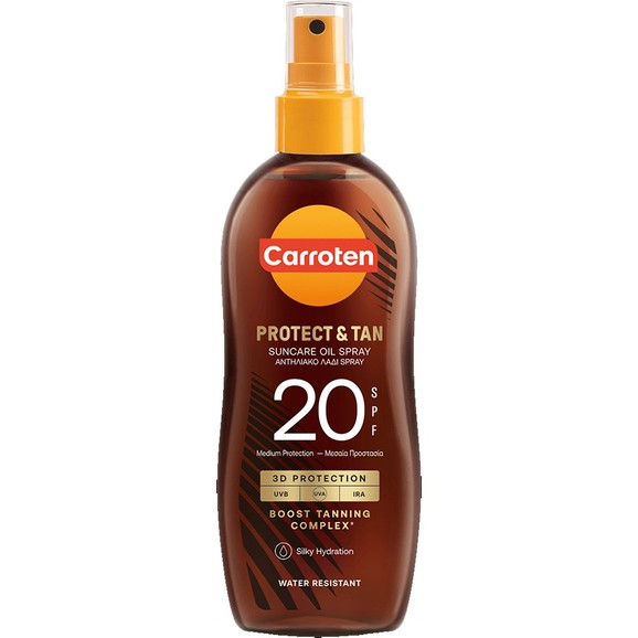 Carroten Protect & Tan Spf20 Suncare Oil Spray 150ml