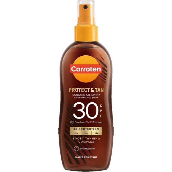 Carroten Protect & Tan Spf30 Suncare Oil Spray 150ml