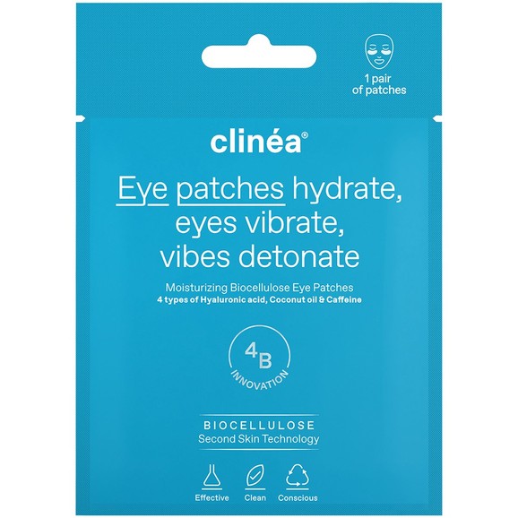 Clinea Moisturizing Biocellulose Eye Patches 1 Ζευγάρι