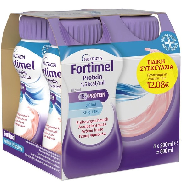 Nutricia Promo Fortimel Protein 1,5 kcal/ml Strawberry 4x200ml