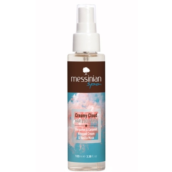 Messinian Spa Hair & Body Mist Creamy Cloud Bergamot & Caramel & Whipped Cream & Vanilla Musk 100ml