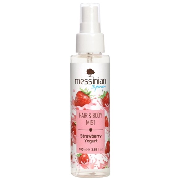 Messinian Spa Hair & Body Mist Strawberry & Yogurt 100ml