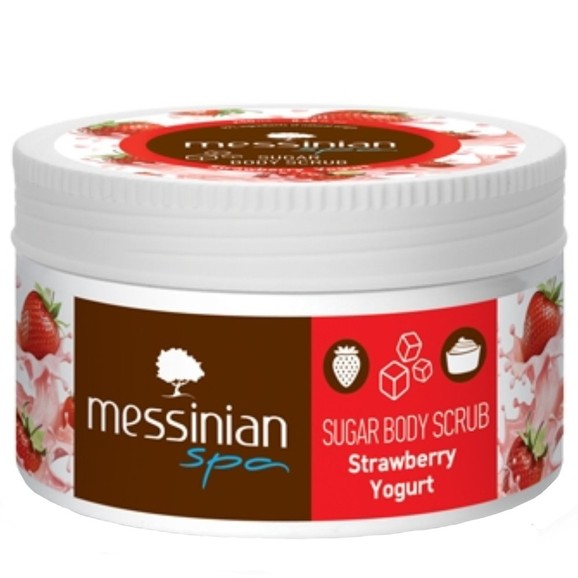 Messinian Spa Sugar Body Scrub Strawberry Yogurt 250ml