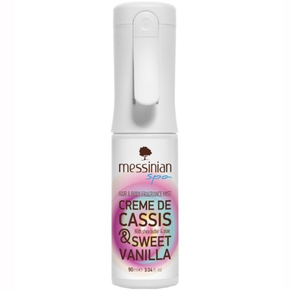 Messinian Spa Hair & Body Fragrance Mist Creme De Cassis & Sweet Vanilla 90ml