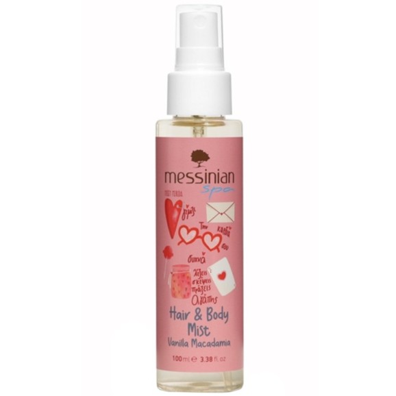 Messinian Spa Vanilla Macadamia Hair & Body Mist 100ml