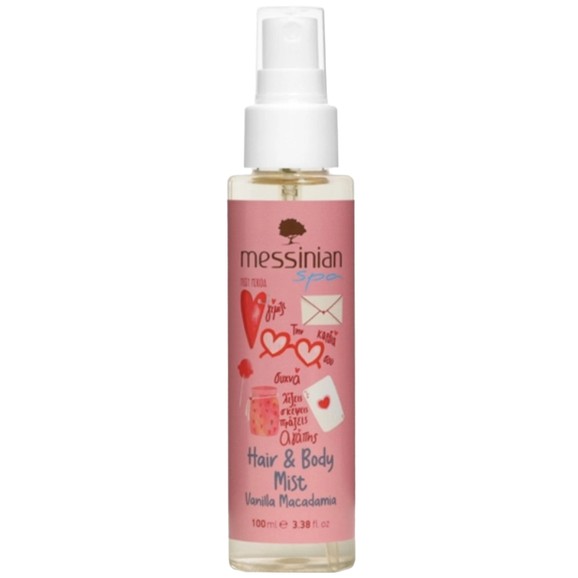 Messinian Spa Vanilla Macadamia Hair & Body Mist 100ml Messinian Spa Vanilla Macadamia Hair & Body Mist 100ml