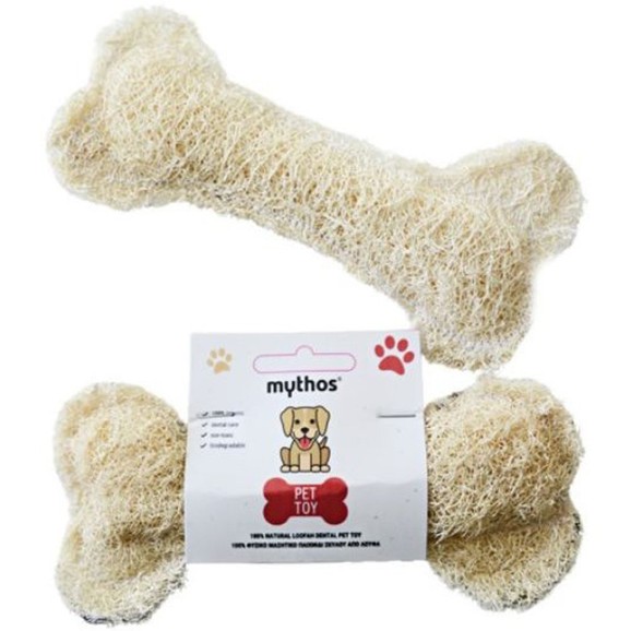 Flax Mythos Pet Dogs Natural Loofah Dental Toy 1 Τεμάχιο