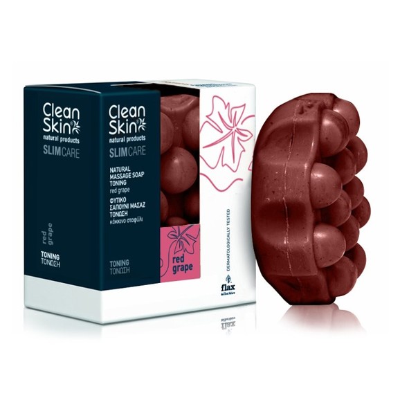 CleanSkin Slimming & Toning Natural Massage Soap Red Grape 100gr