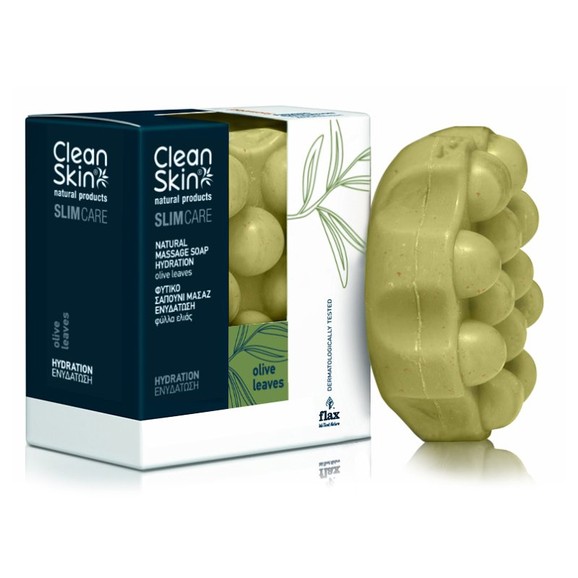 CleanSkin Slimming & Hydration Natural Massage Soap Olive Leaves 100gr Promo