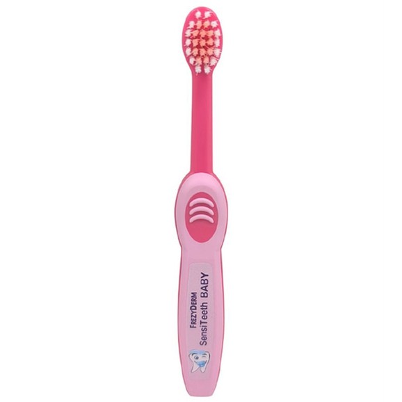 Frezyderm SensiTeeth Toothbrush 3-36m Soft 1 Τεμάχιο - Ροζ