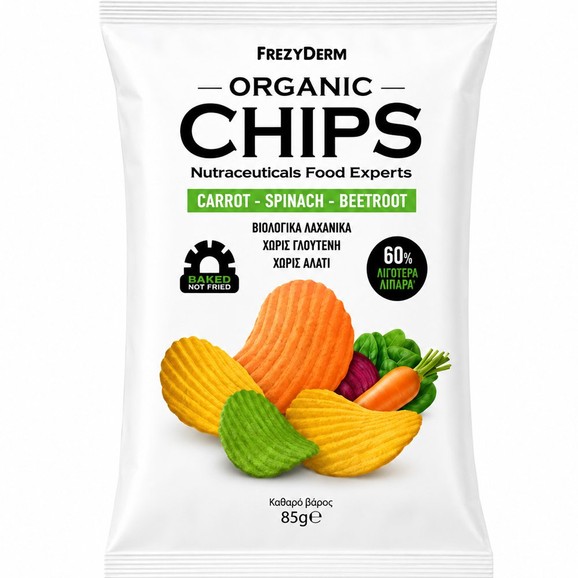 Frezyderm Organic Chips 85g - Carrot-Spinach-Beetroot