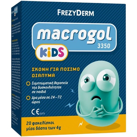 Frezyderm Macrogol Kids 3350 Powder for Symptomatic Treatment of Constipation 20 Sachets x 4g