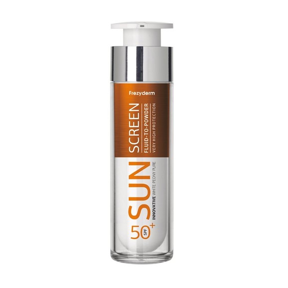 Frezyderm Sunscreen Fluid to Powder Spf50+ Αντηλιακή Προσώπου Λεπτόρρευστης Υφής Υψηλής Προστασίας με Πουδρένιο Φινίρισμα 50ml Frezyderm Sunscreen Fluid to Powder Spf50+ Αντηλιακή Προσώπου Λεπτόρρευστης Υφής Υψηλής Προστασίας με Πουδρένιο Φινίρισμα 50ml