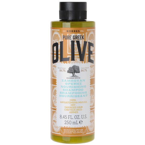 Korres Pure Greek Olive Shampoo για Ξηρά & Αφυδατωμένα Μαλλιά 250ml