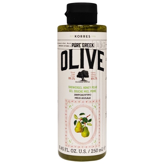 Korres Pure Greek Olive Shower Gel Honey & Pear 250ml