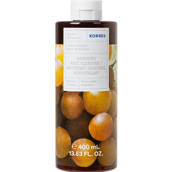 Korres Renewing Body Cleanser Santorini Grape Shower Gel 400ml