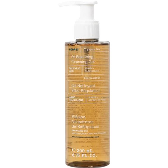 Korres Oil Balancing Cleansing Gel Olympus Tea - 200ml Korres Oil Balancing Cleansing Gel Olympus Tea - 200ml