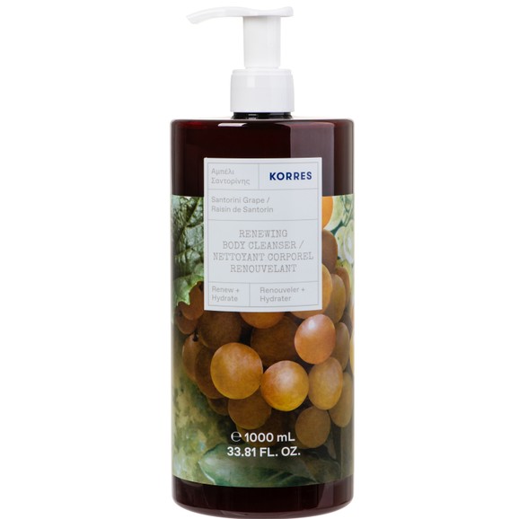 Korres Renewing Body Cleanser Santorini Grape Shower Gel 1000ml