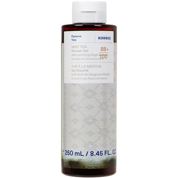 Korres With Purifying Sage Extract Mint Tea Shower Gel 250ml