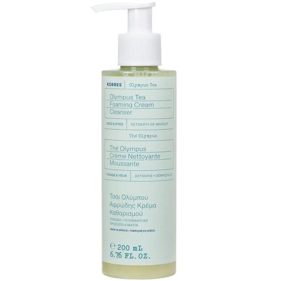 Korres Olympus Tea Foaming Face & Eyes Cream Cleanser 200ml