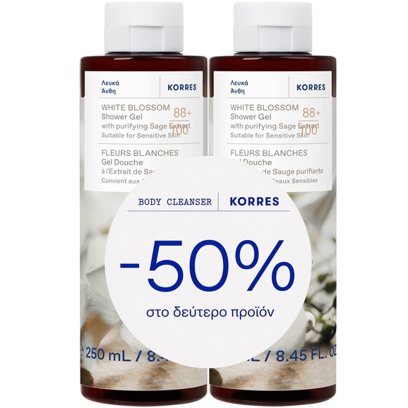 Korres Promo White Blossom Shower Gel 500ml (2x250ml)