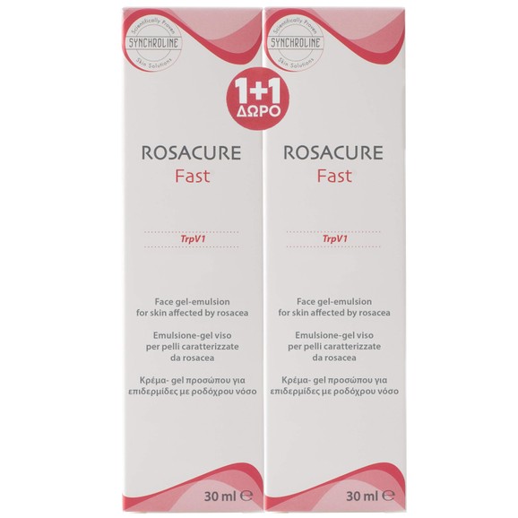 Synchroline Πακέτο Προσφοράς Rosacure Fast Face Gel Emulsion 2x30ml Synchroline Πακέτο Προσφοράς Rosacure Fast Face Gel Emulsion 2x30ml