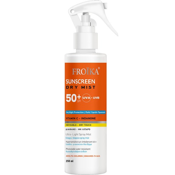 Froika Body Sunscreen Dry Mist Spf50+, 250ml