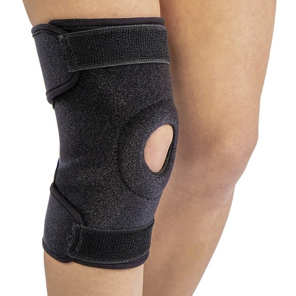 Anatomic Help Neoprene Knee Support Open Patela One Size Κωδ 0555 Μαύρο 1 Τεμάχιο