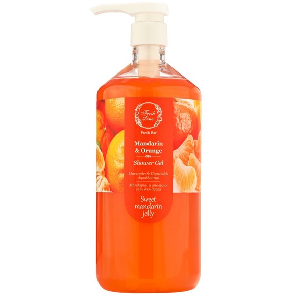 Fresh Line Fresh Bar Mandarin & Orange Shower Gel Sweet Mandarin Jelly 1Lt