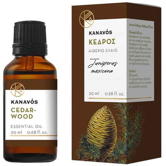 Kanavos Cedarwood Essential Oil 20ml - Κέδρος