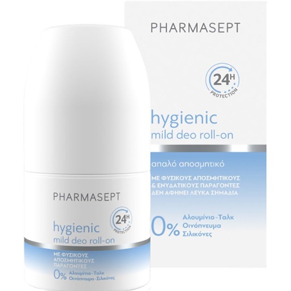 Pharmasept Hygienic Mild Deo 24h Roll-On Απαλό Αποσμητικό για Ευαίσθητες Επιδερμίδες 50ml