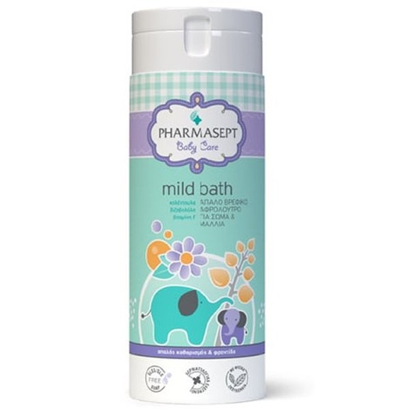 Δώρο Pharmasept Baby Care Mild Bath Παιδικό Αφρόλουτρο για Σώμα & Μαλλιά Χωρίς Αλκάλια ή Σαπούνι με Ουδέτερο pH7, 250ml