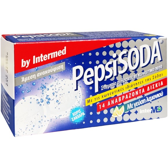 Intermed Pepsi Soda Lemon 14 Effer.tabs