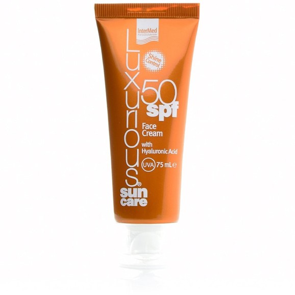 Luxurious Sun Care Face Cream Spf50 Αντηλιακή Κρέμα Προσώπου Ματ Αποτελέσματος Πολύ Υψηλής Προστασίας & Μεταξένιας Υφής 75ml Luxurious Sun Care Face Cream Spf50 Αντηλιακή Κρέμα Προσώπου Ματ Αποτελέσματος Πολύ Υψηλής Προστασίας & Μεταξένιας Υφής 75ml