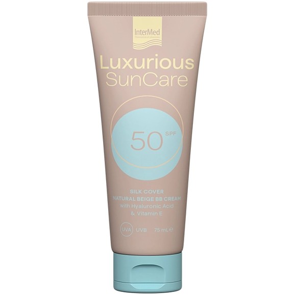 Luxurious Sun Care Silk Cover BB Cream with Hyaluronic Acid Spf50, 75ml - Natural Beige