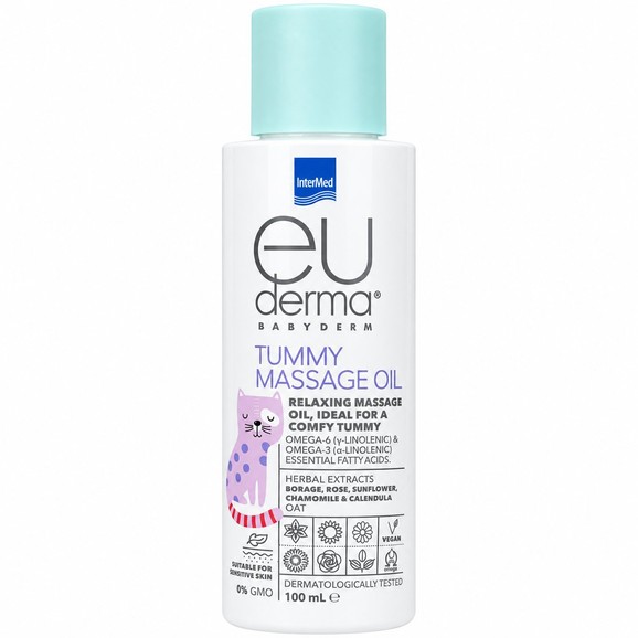 Intermed Euderma Babyderm Tummy Massage Oil 100ml