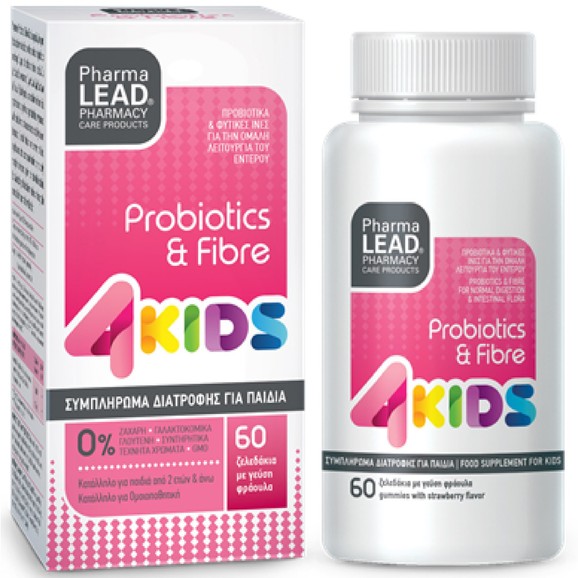 Pharmalead Probiotics & Fibre 4Kids 60 Ζελεδάκια